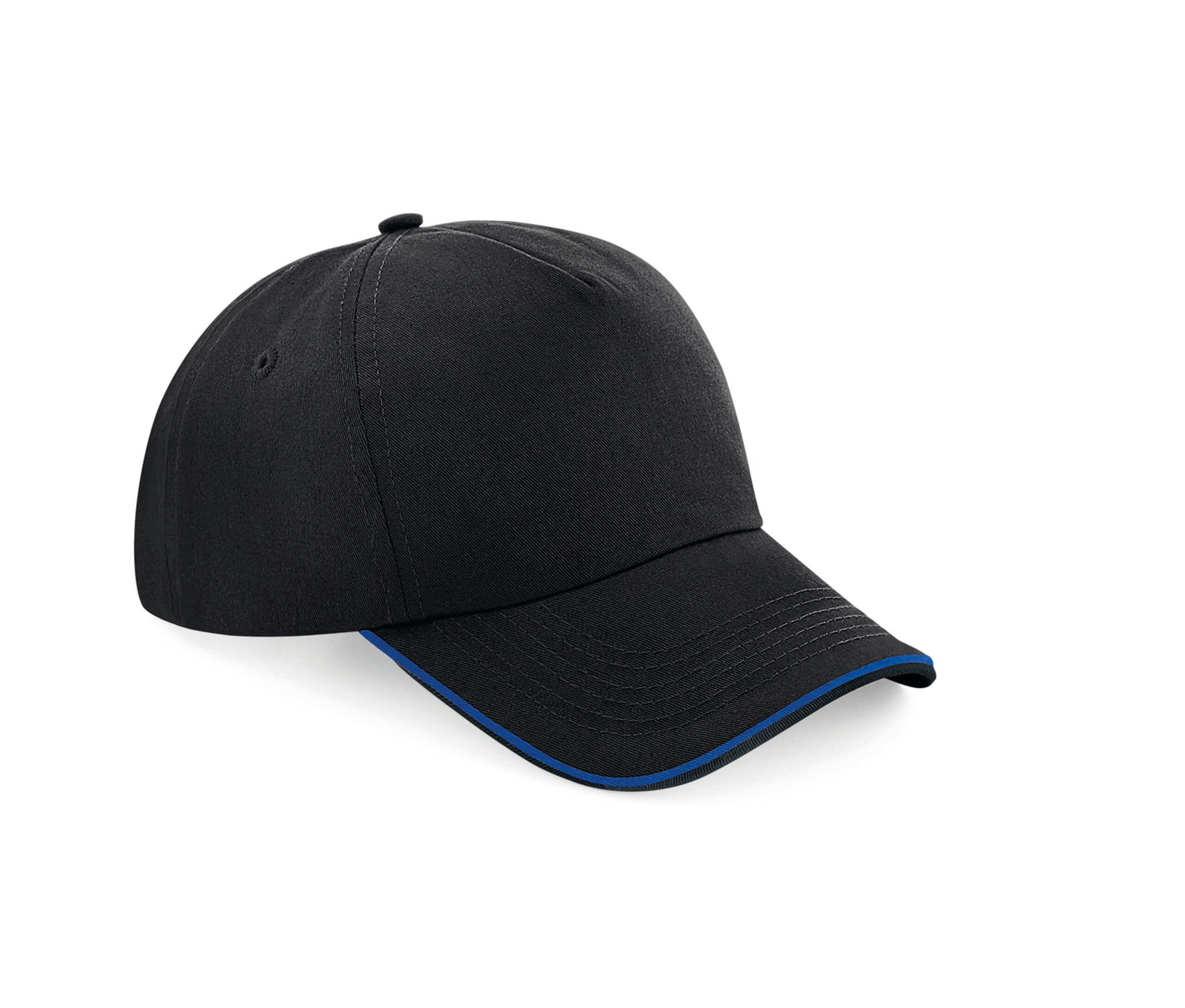 Casquette Authentic visière passepoilée Beechfield 5 Panel Cap – Piped Peak Casquette Authentic visière passepoilée Beechfield 5 Panel Cap – Piped Peak – vue 2