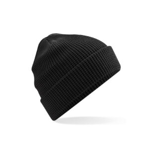 Bonnet nid d&rsquo;abeille en coton organique Beechfield Organic Cotton Waffle Beanie – vue 2