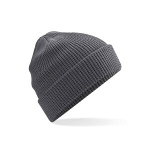 Bonnet nid d&rsquo;abeille en coton organique Beechfield Organic Cotton Waffle Beanie – vue 3