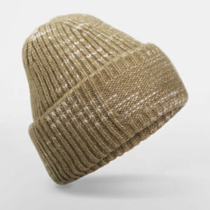Bonnet tricoté avec zone de marquage Beechfield Chunky Knitted Patch Beanie – vue 2