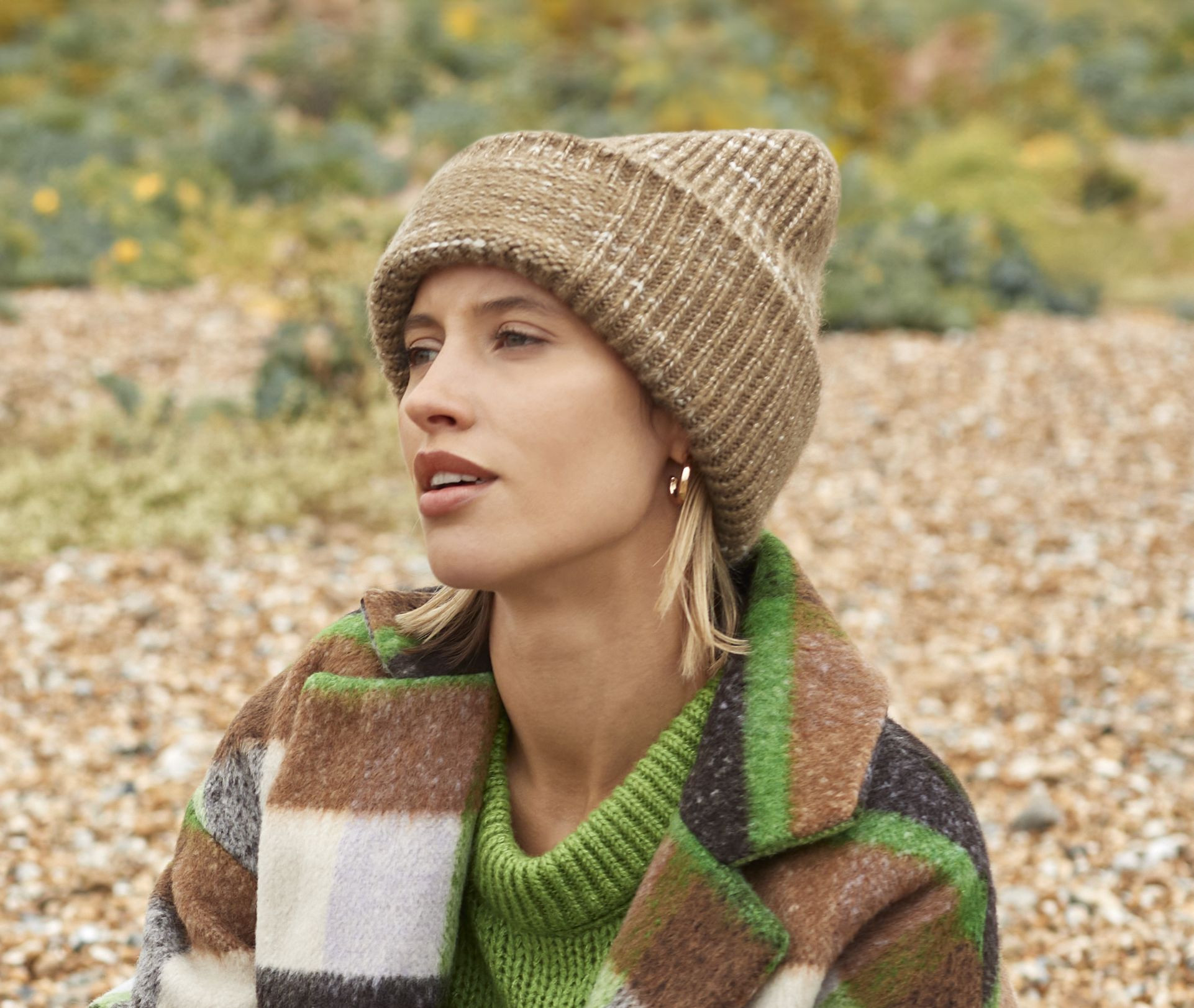 Bonnet tricoté avec zone de marquage Beechfield Chunky Knitted Patch Beanie Bonnet tricoté avec zone de marquage Beechfield Chunky Knitted Patch Beanie