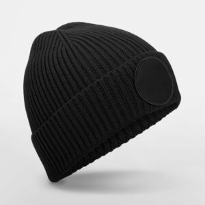 Bonnet avec empiècement rond Beechfield Circular Fashion Patch Beanie – vue 2