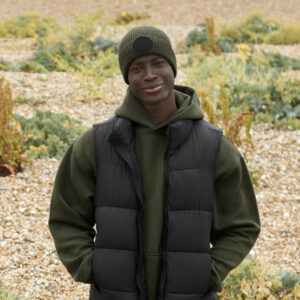 Bonnet avec empiècement rond Beechfield Circular Fashion Patch Beanie