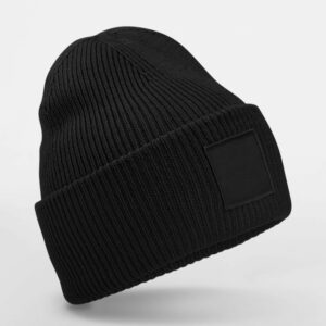 Bonnet avec empiècement carré Beechfield Deep Cuffed Tonal Patch Beanie – vue 2