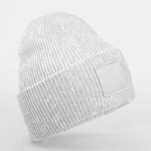 Bonnet avec empiècement carré Beechfield Deep Cuffed Tonal Patch Beanie – vue 3