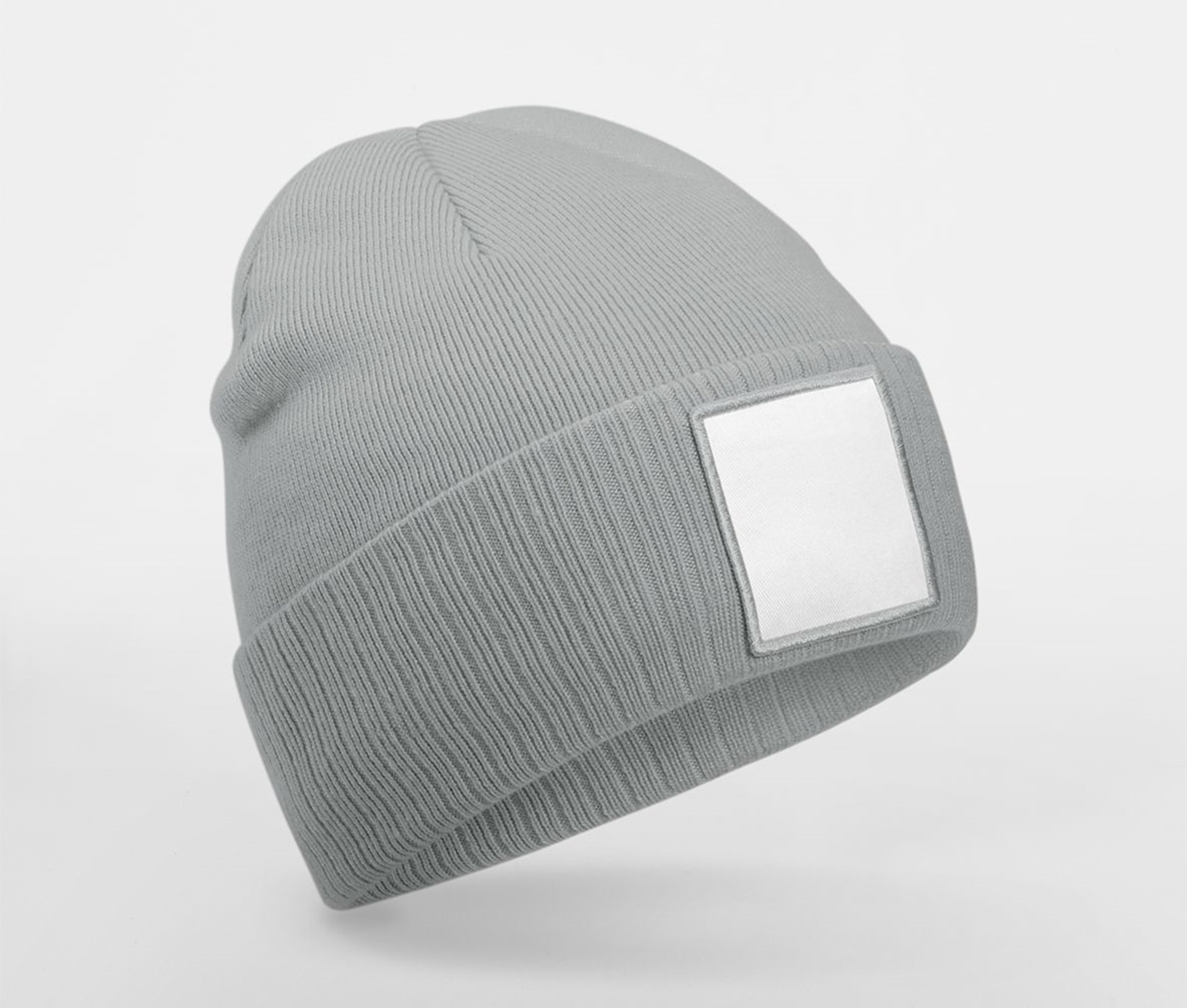 Bonnet tricoté avec empiècement Beechfield Appliqué Patch Beanie Bonnet tricoté avec empiècement Beechfield Appliqué Patch Beanie – vue 2