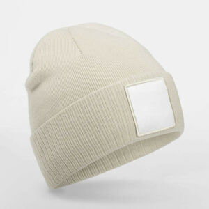 Bonnet tricoté avec empiècement Beechfield Appliqué Patch Beanie – vue 3