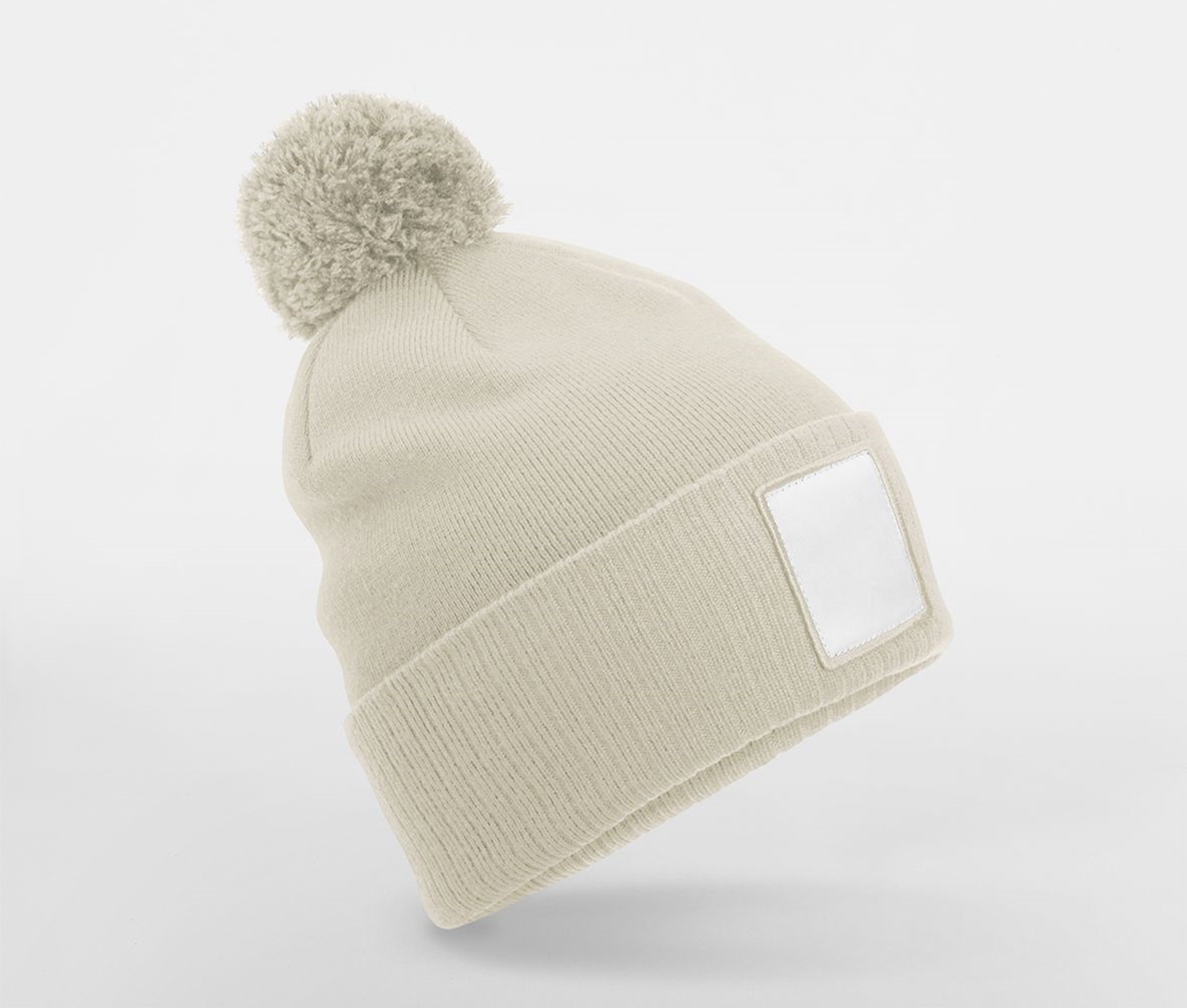 Bonnet avec pompon et patch Beechfield Appliqué Pom Beanie Bonnet avec pompon et patch Beechfield Appliqué Pom Beanie – vue 3