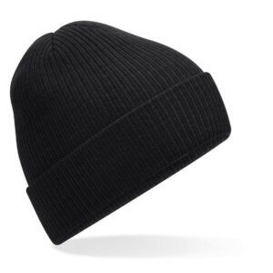 Bonnet en bord côte avec rabat Beechfield Polylana® Ribbed Beanie – vue 2
