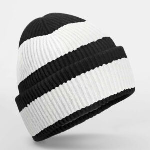Bonnet rayé Beechfield Colour Block Beanie – vue 2