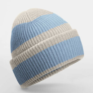 Bonnet rayé Beechfield Colour Block Beanie – vue 3