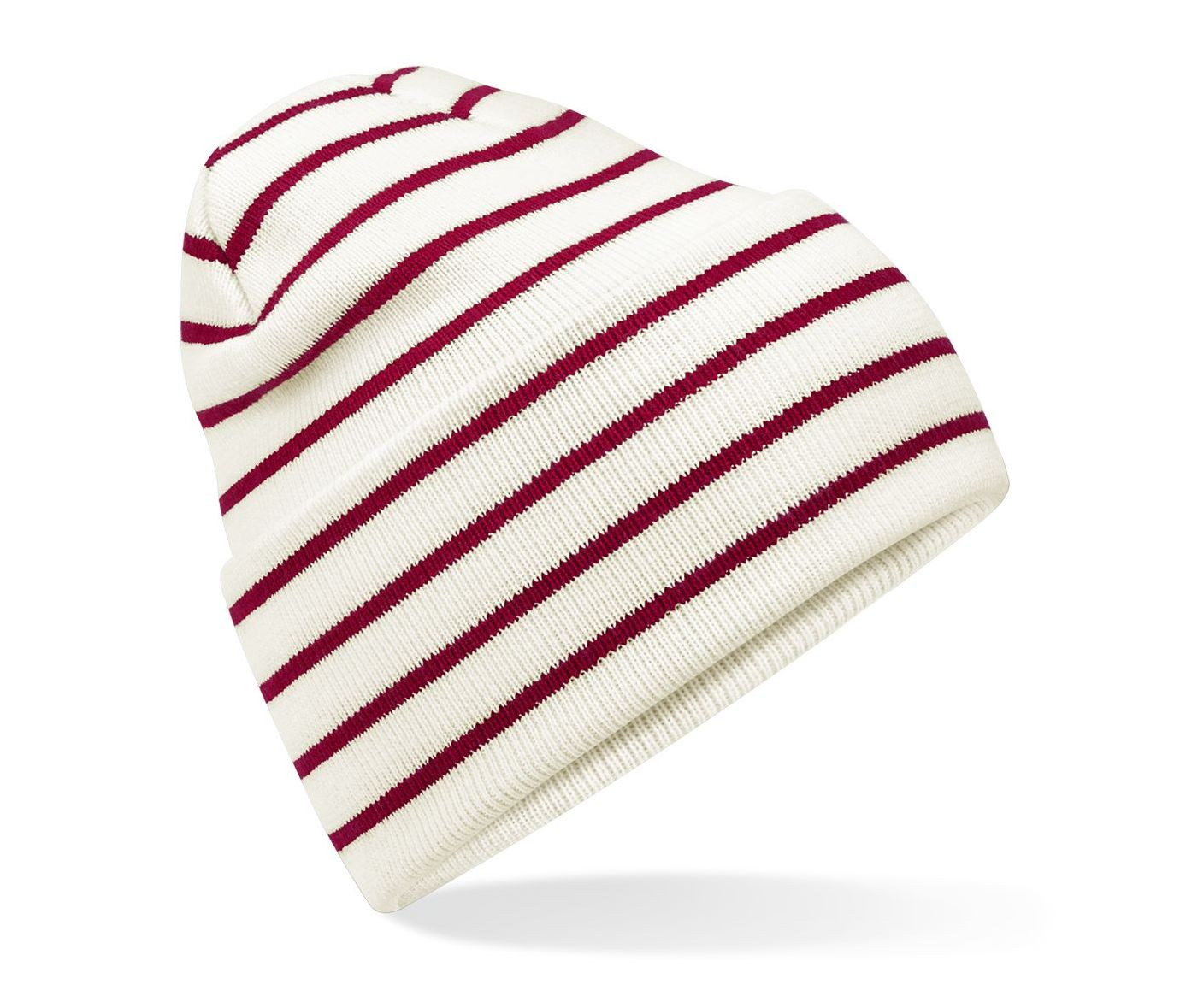 Bonnet rayé avec rabat Beechfield Original Deep Cuffed Striped Beanie Bonnet rayé avec rabat Beechfield Original Deep Cuffed Striped Beanie – vue 3