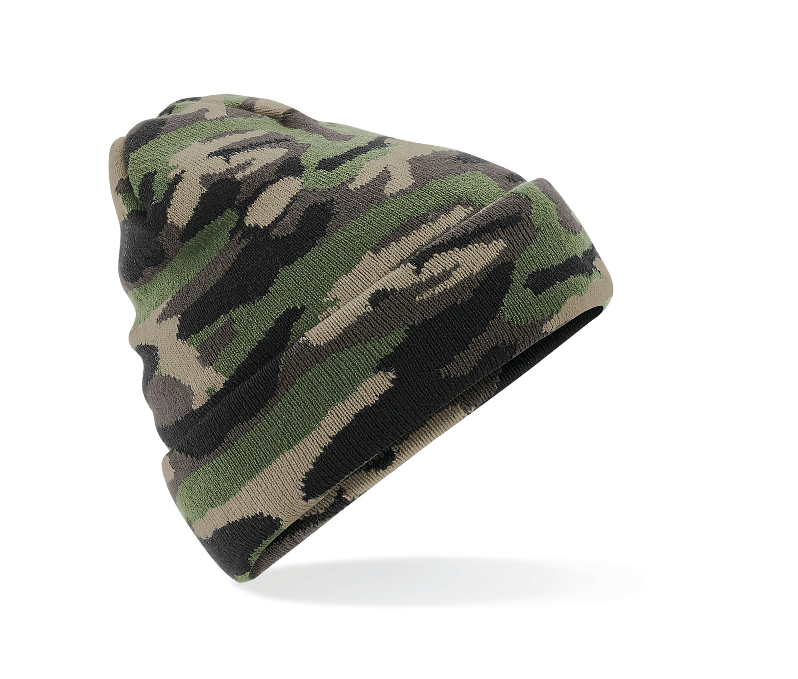 Bonnet à revers camouflage Beechfield Camo Cuffed Beanie Bonnet à revers camouflage Beechfield Camo Cuffed Beanie – vue 2