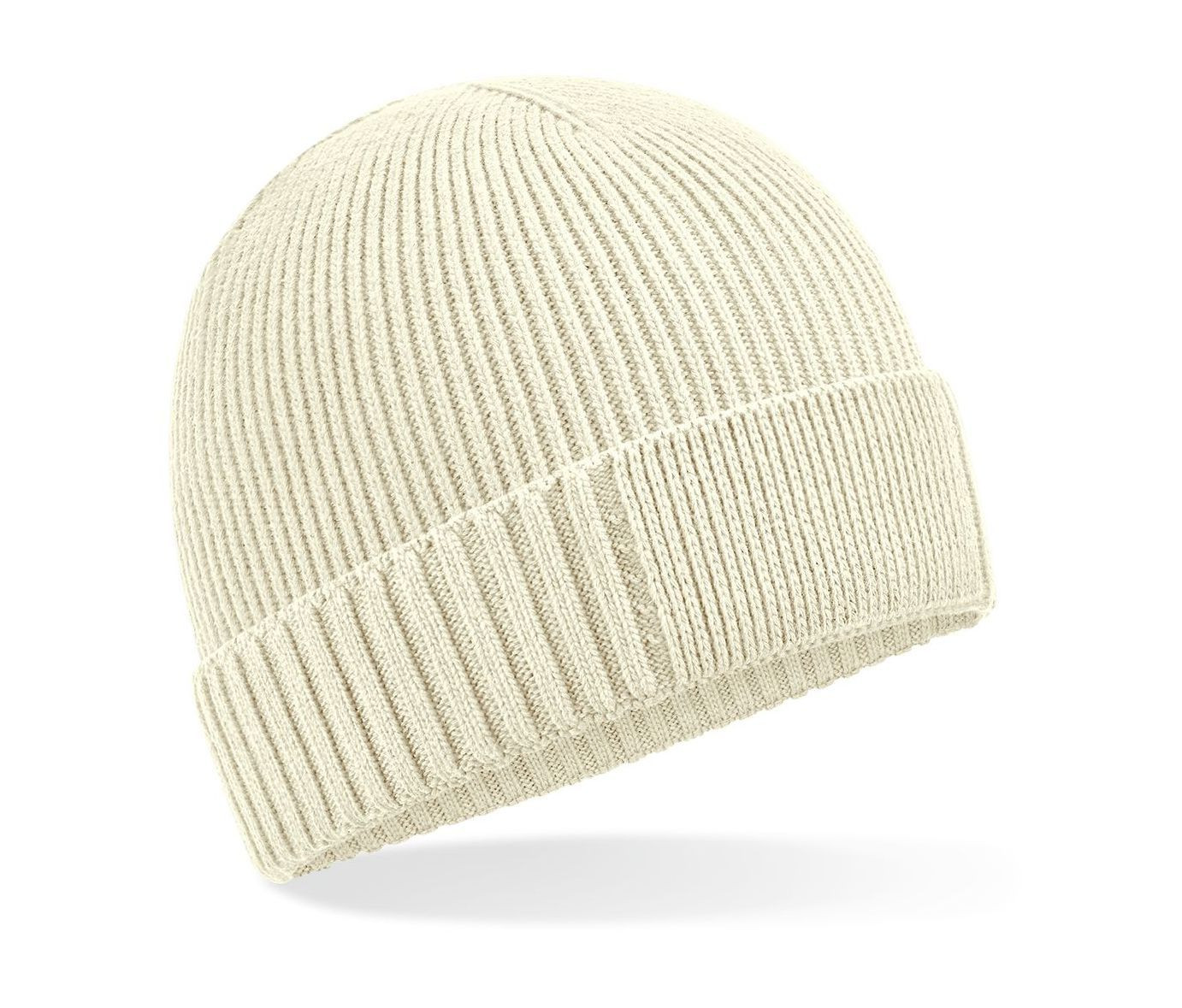 Bonnet avec rabat en coton organique Beechfield Organic Cotton Engineered Patch Beanie Bonnet avec rabat en coton organique Beechfield Organic Cotton Engineered Patch Beanie – vue 3