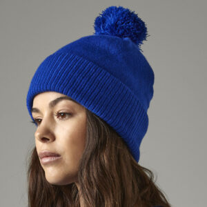 Bonnet avec pompon intérieur polaire Beechfield Thermal Snowstar® Beanie