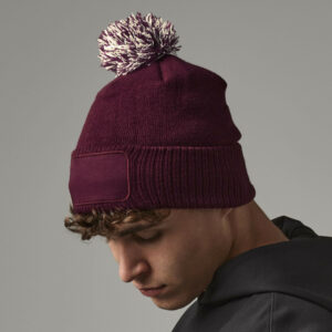 Bonnet Snowstar® avec zone de marquage Beechfield Patch Beanie