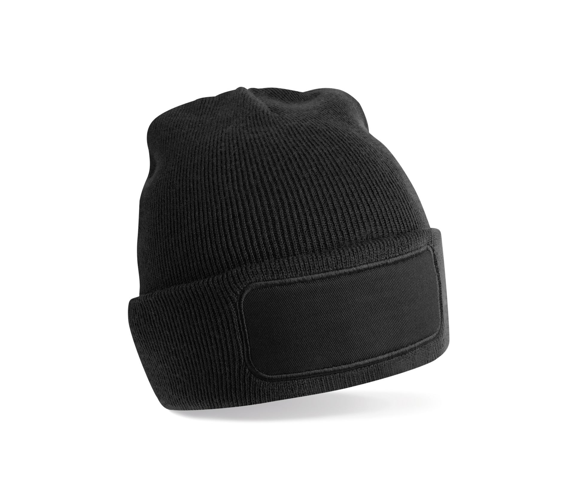 Bonnet avec empiècement en polyester recyclé Beechfield Recycled Original Patch Beanie Bonnet avec empiècement en polyester recyclé Beechfield Recycled Original Patch Beanie – vue 2