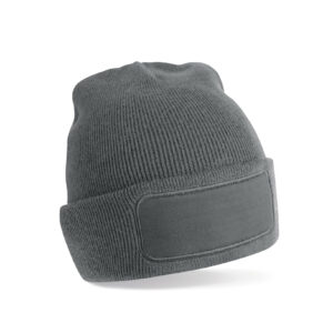 Bonnet avec empiècement en polyester recyclé Beechfield Recycled Original Patch Beanie – vue 3