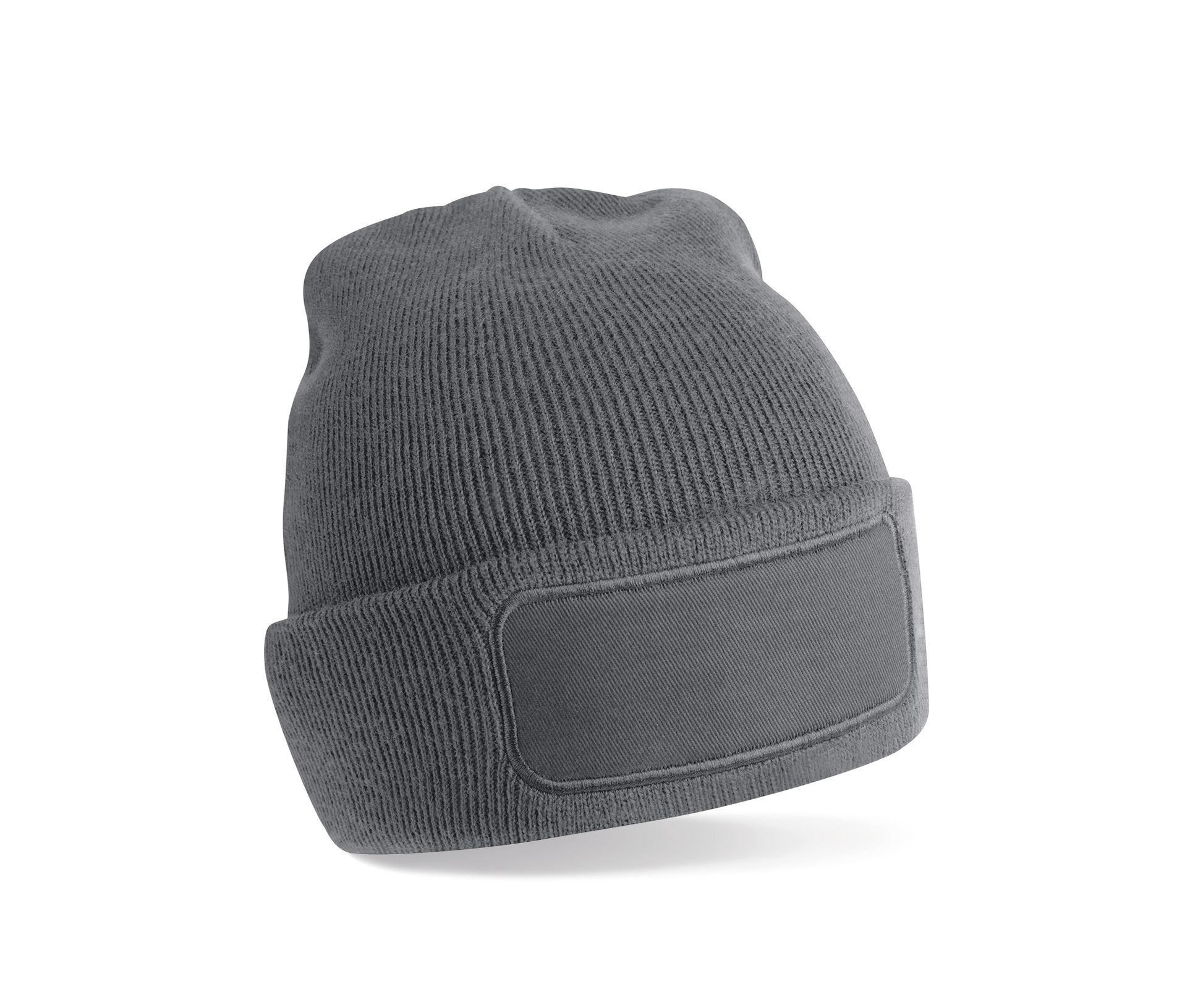 Bonnet avec empiècement en polyester recyclé Beechfield Recycled Original Patch Beanie Bonnet avec empiècement en polyester recyclé Beechfield Recycled Original Patch Beanie – vue 3