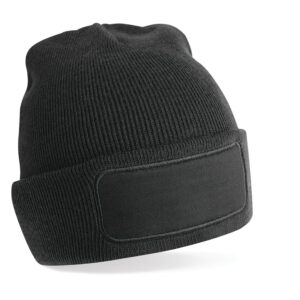 Bonnet avec zone de marquage Beechfield Original Patch Beanie – vue 3