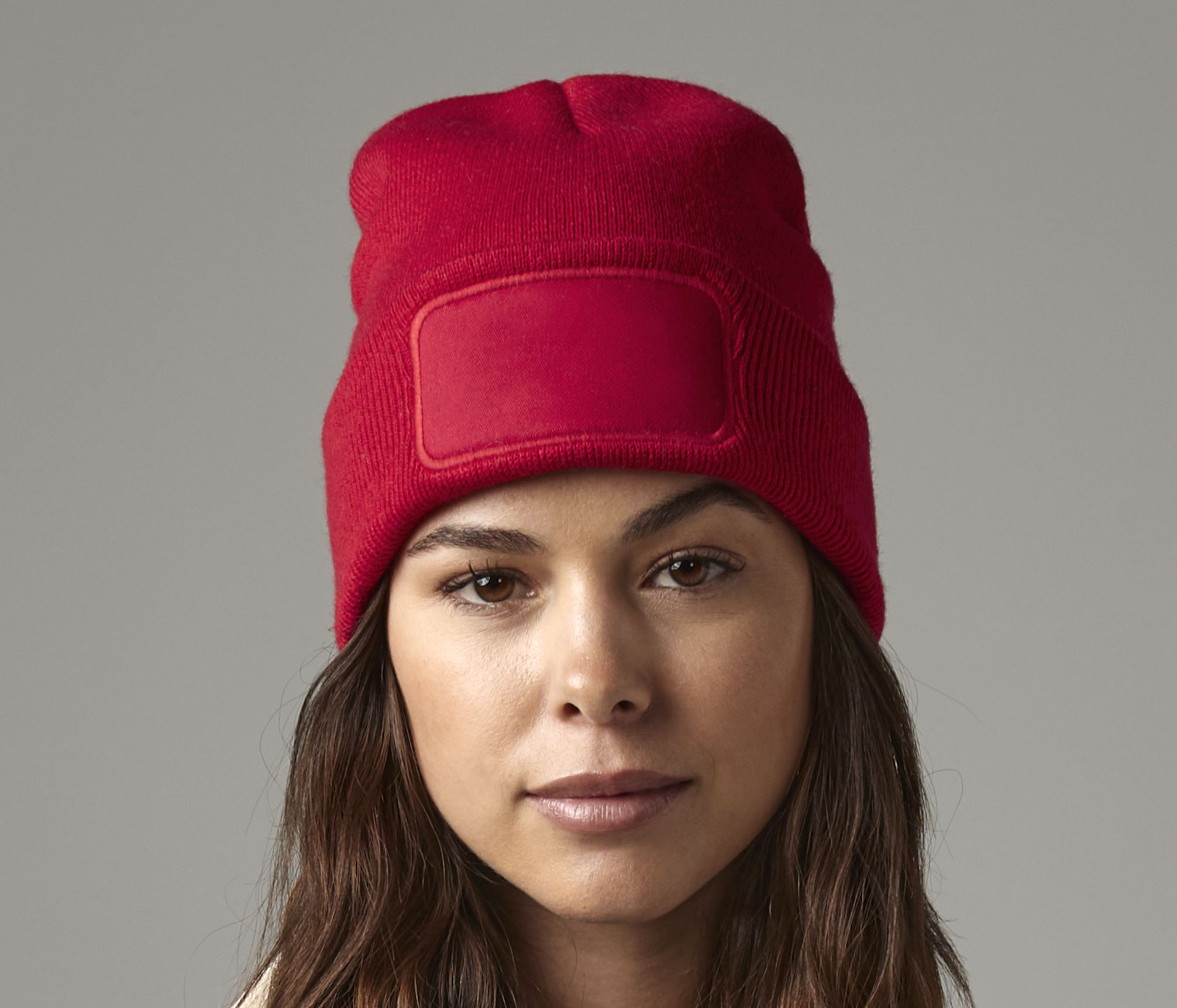 Bonnet avec zone de marquage Beechfield Original Patch Beanie Bonnet avec zone de marquage Beechfield Original Patch Beanie