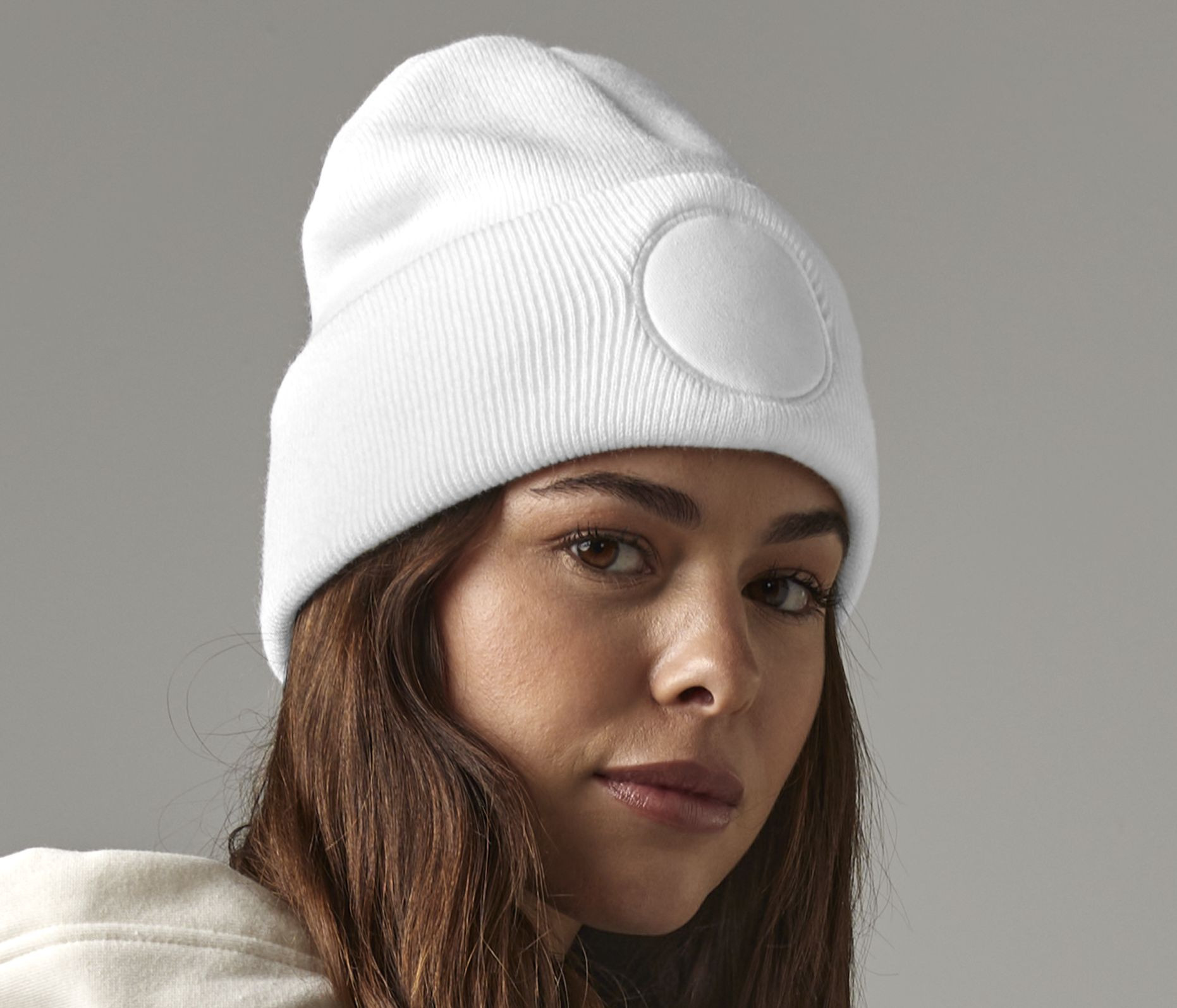 Bonnet empiècement rond Beechfield Circular Patch Beanie Bonnet empiècement rond Beechfield Circular Patch Beanie