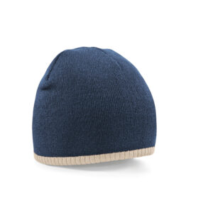 Bonnet bicolore Beechfield Two-Tone Pull-On Beanie – vue 3