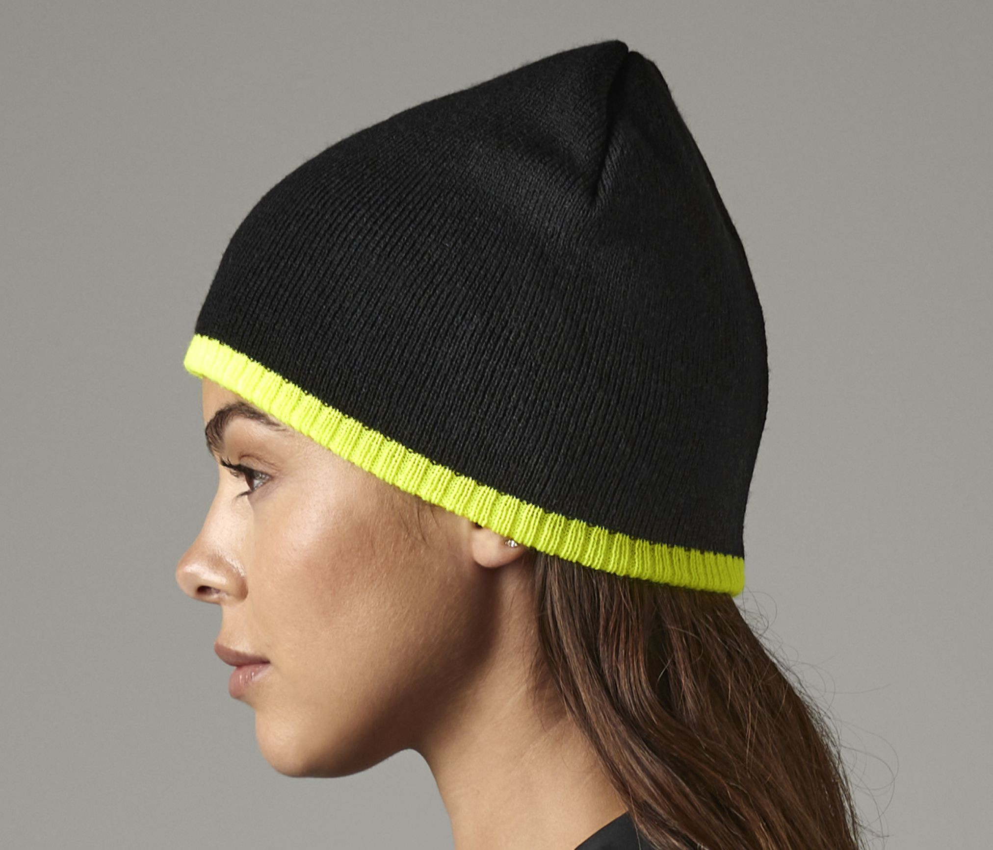 Bonnet bicolore Beechfield Two-Tone Pull-On Beanie Bonnet bicolore Beechfield Two-Tone Pull-On Beanie
