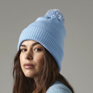 Bonnet avec pompon Beechfield Snowstar Duo Beanie