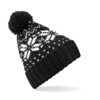 Bonnet avec pompon Beechfield Fair Isle Snowstar Beanie – vue 2