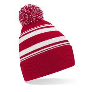 Bonnet de supporter rayé Beechfield Striped Fan Beanie – vue 3