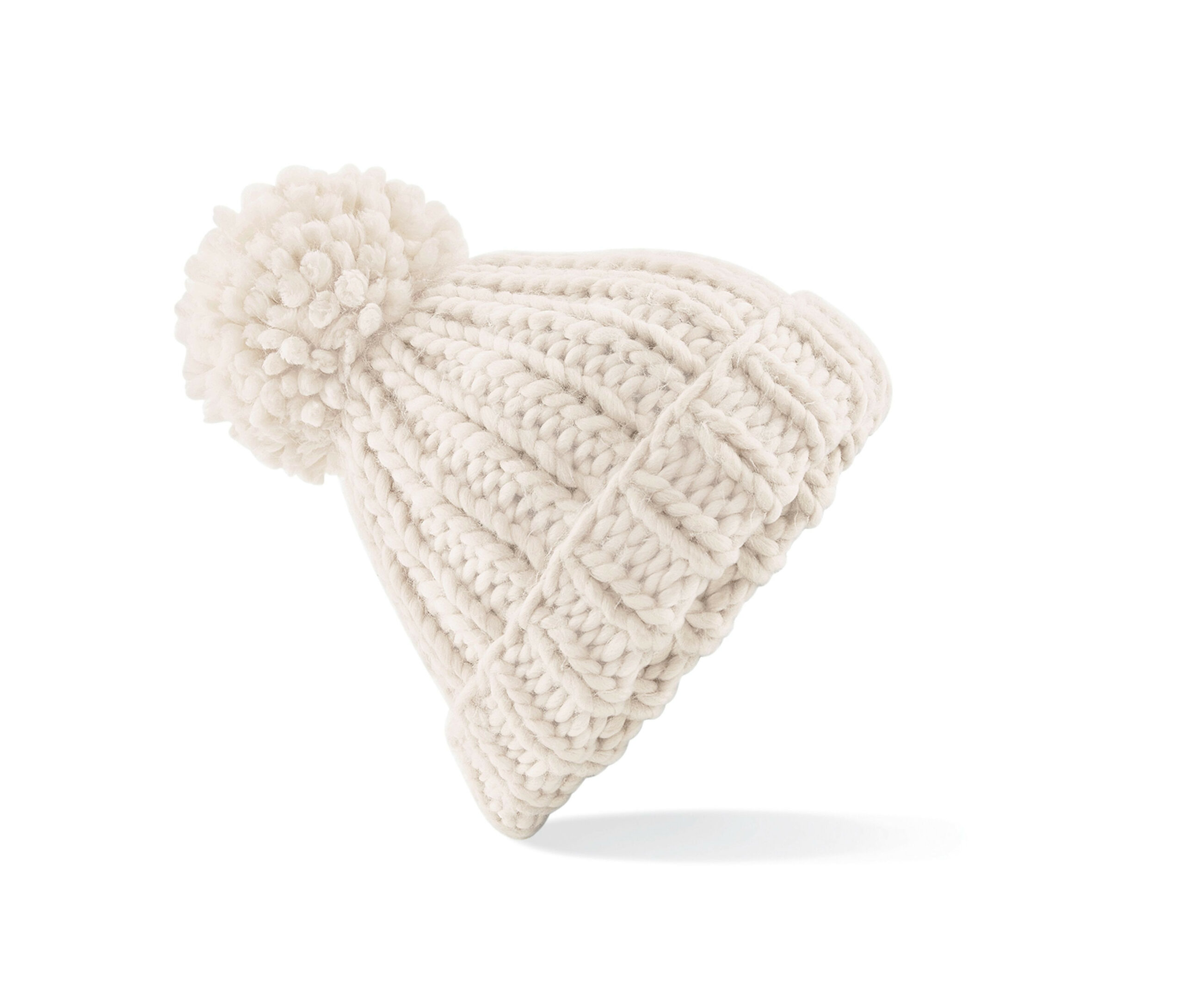 Grand bonnet tricoté main Beechfield Oversized Hand-Knitted Beanie Grand bonnet tricoté main Beechfield Oversized Hand-Knitted Beanie – vue 2