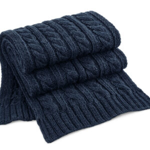 Écharpe motif torsadé Beechfield Cable Knit Melange Scarf – vue 2