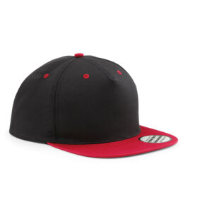 Gants Casquette 5 pans avec visière contrastée Beechfield 5 Panel Contrast Snapback – vue 3