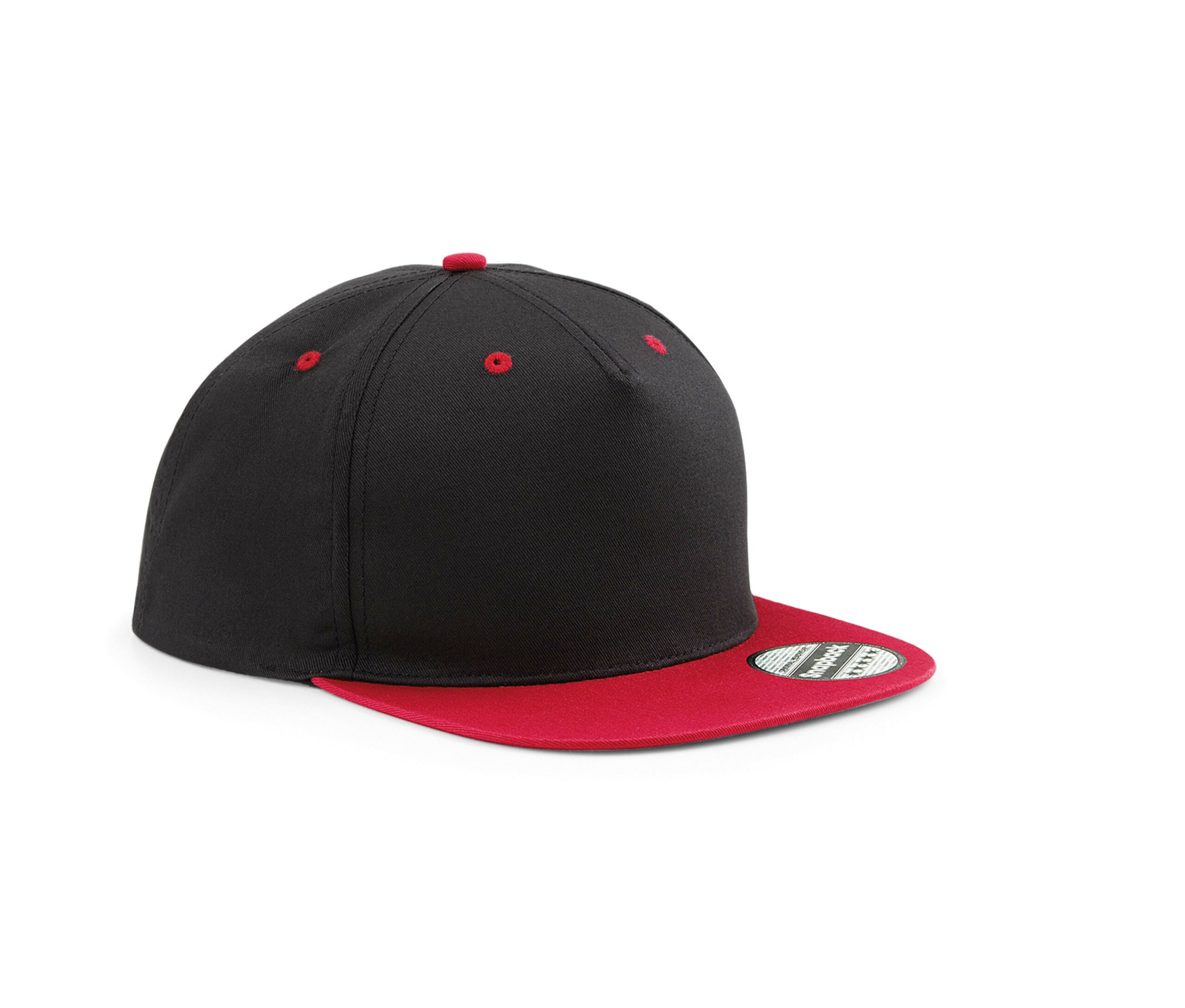 Gants Casquette 5 pans avec visière contrastée Beechfield 5 Panel Contrast Snapback Gants Casquette 5 pans avec visière contrastée Beechfield 5 Panel Contrast Snapback – vue 3