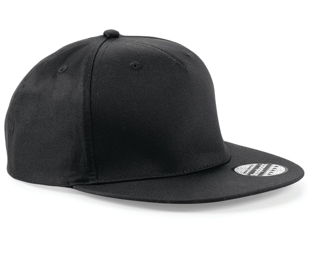 Casquette style rappeur 5 panneaux Beechfield 5 Panel Snapback Rapper Cap Casquette style rappeur 5 panneaux Beechfield 5 Panel Snapback Rapper Cap – vue 3