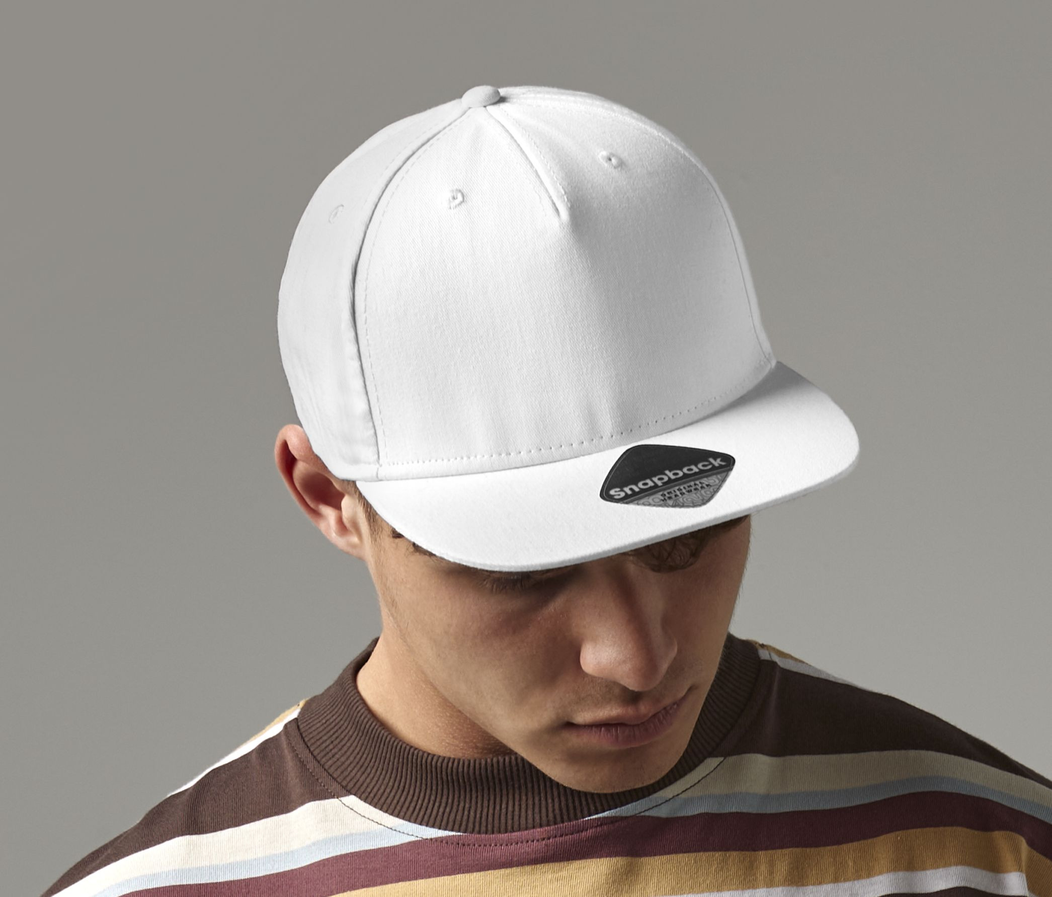 Casquette style rappeur 5 panneaux Beechfield 5 Panel Snapback Rapper Cap Casquette style rappeur 5 panneaux Beechfield 5 Panel Snapback Rapper Cap