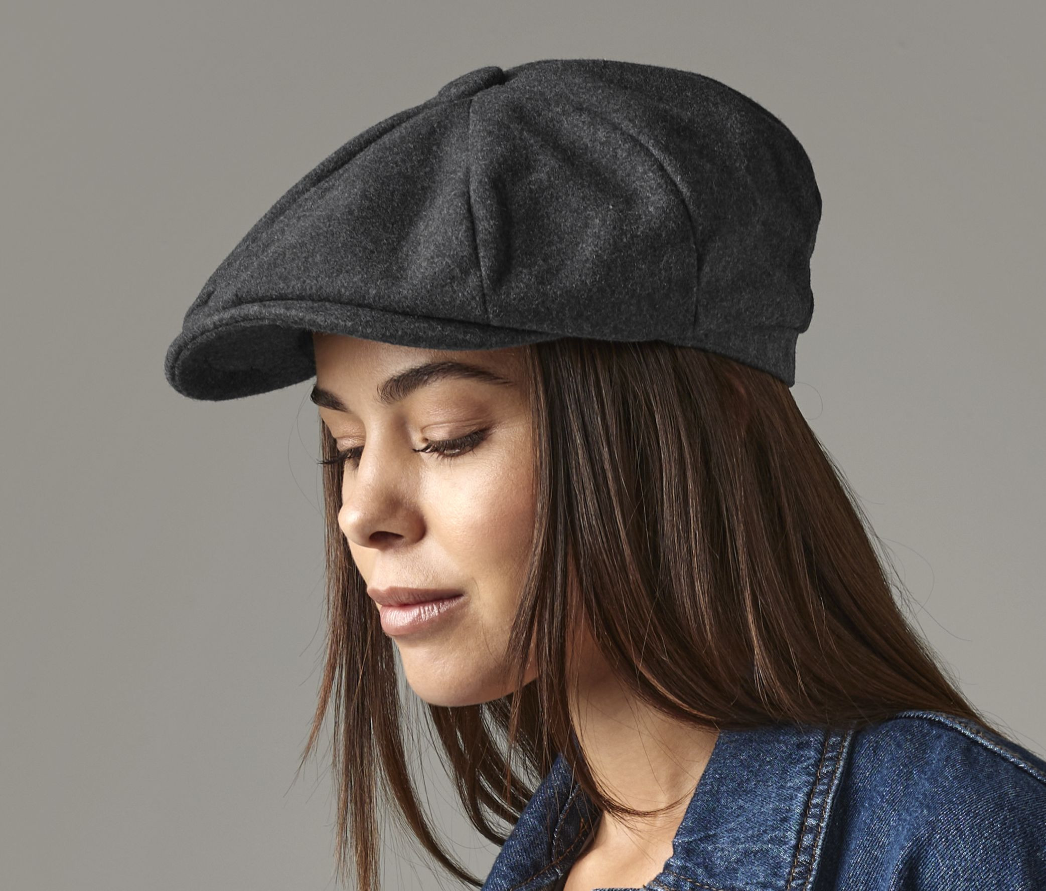 Casquette gavroche en laine Melton Beechfield Wool Baker Boy Cap Casquette gavroche en laine Melton Beechfield Wool Baker Boy Cap