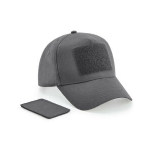 Casquette 5 pans avec patch amovible Beechfield Removable 5 Panel Cap – vue 3