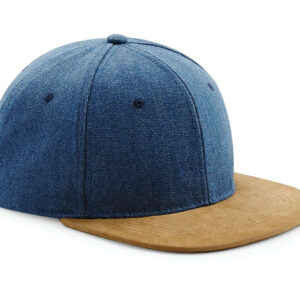 Casquette visière aspect daim Beechfield Suede Peak Snapback – vue 3