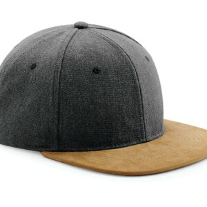 Casquette visière aspect daim Beechfield Suede Peak Snapback – vue 2
