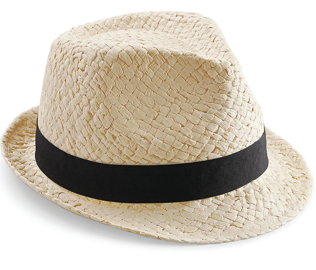 Casquette Chapeau de paille Beechfield Festival Trilby Casquette Chapeau de paille Beechfield Festival Trilby – vue 2