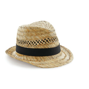 Casquette Chapeau de paille Beechfield Straw Summer Trilby – vue 2
