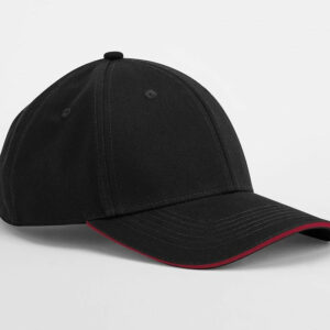 Casquette en coton organique avec liseré Beechfield Earthaware® Classic Organic Cotton 6 Panel Cap – Sandwich Peak – vue 2