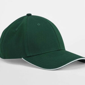 Casquette en coton organique avec liseré Beechfield Earthaware® Classic Organic Cotton 6 Panel Cap – Sandwich Peak – vue 3
