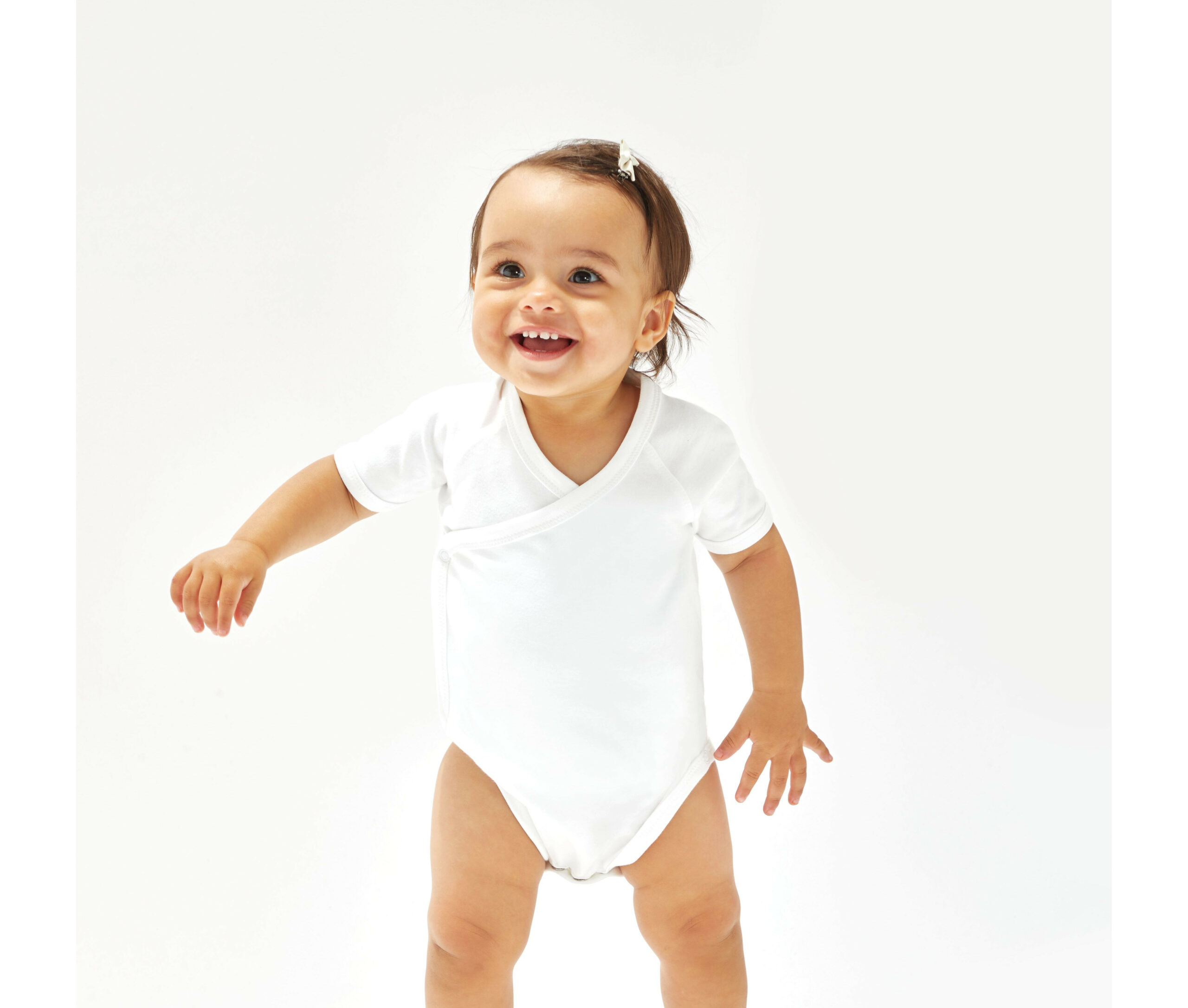 Body organique pan croisé Babybugz Baby Kimono Bodysuit Body organique pan croisé Babybugz Baby Kimono Bodysuit