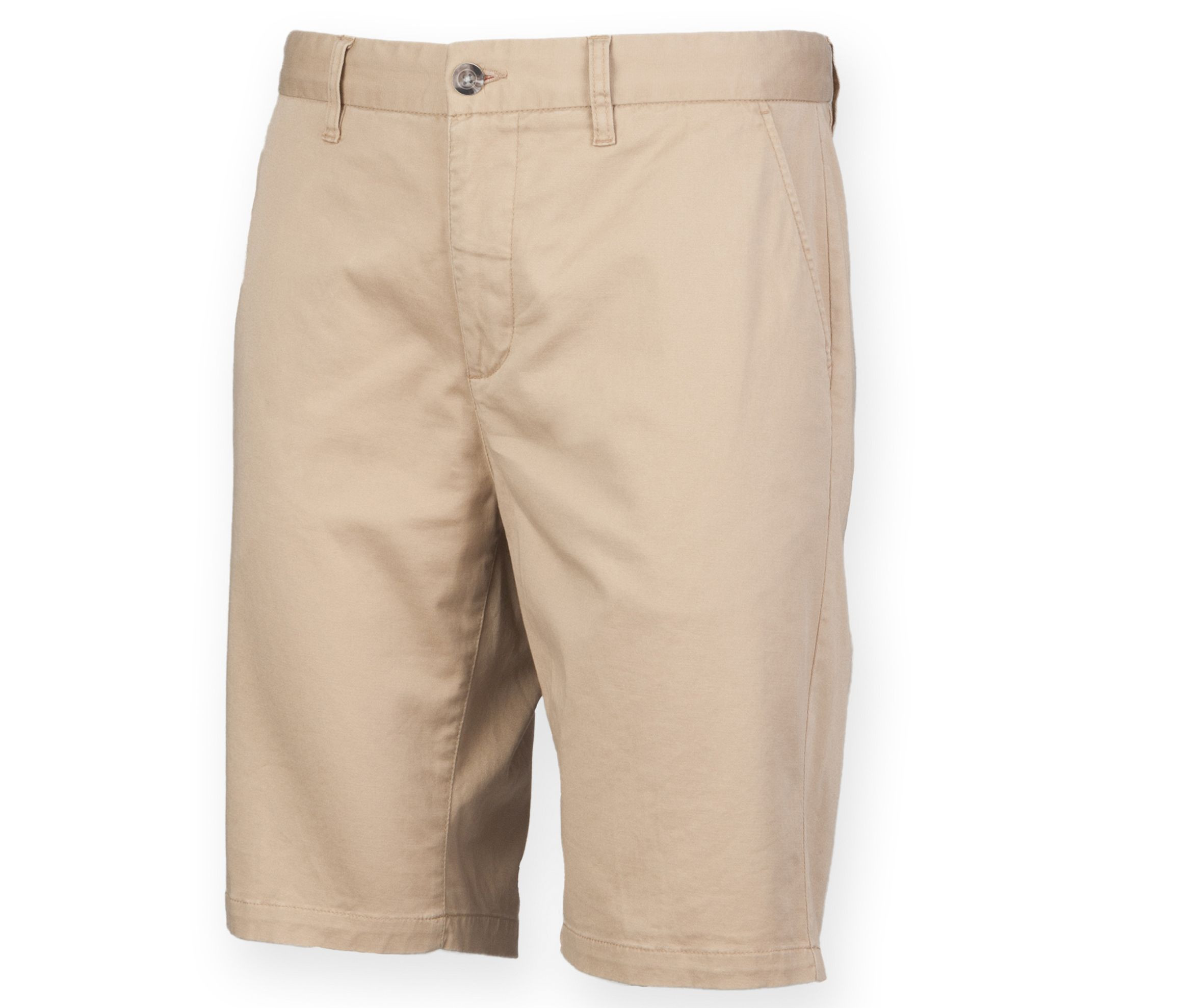 Pantalon Short stretch homme sans pince Front Row Mens Chino Shorts Pantalon Short stretch homme sans pince Front Row Mens Chino Shorts – vue 3