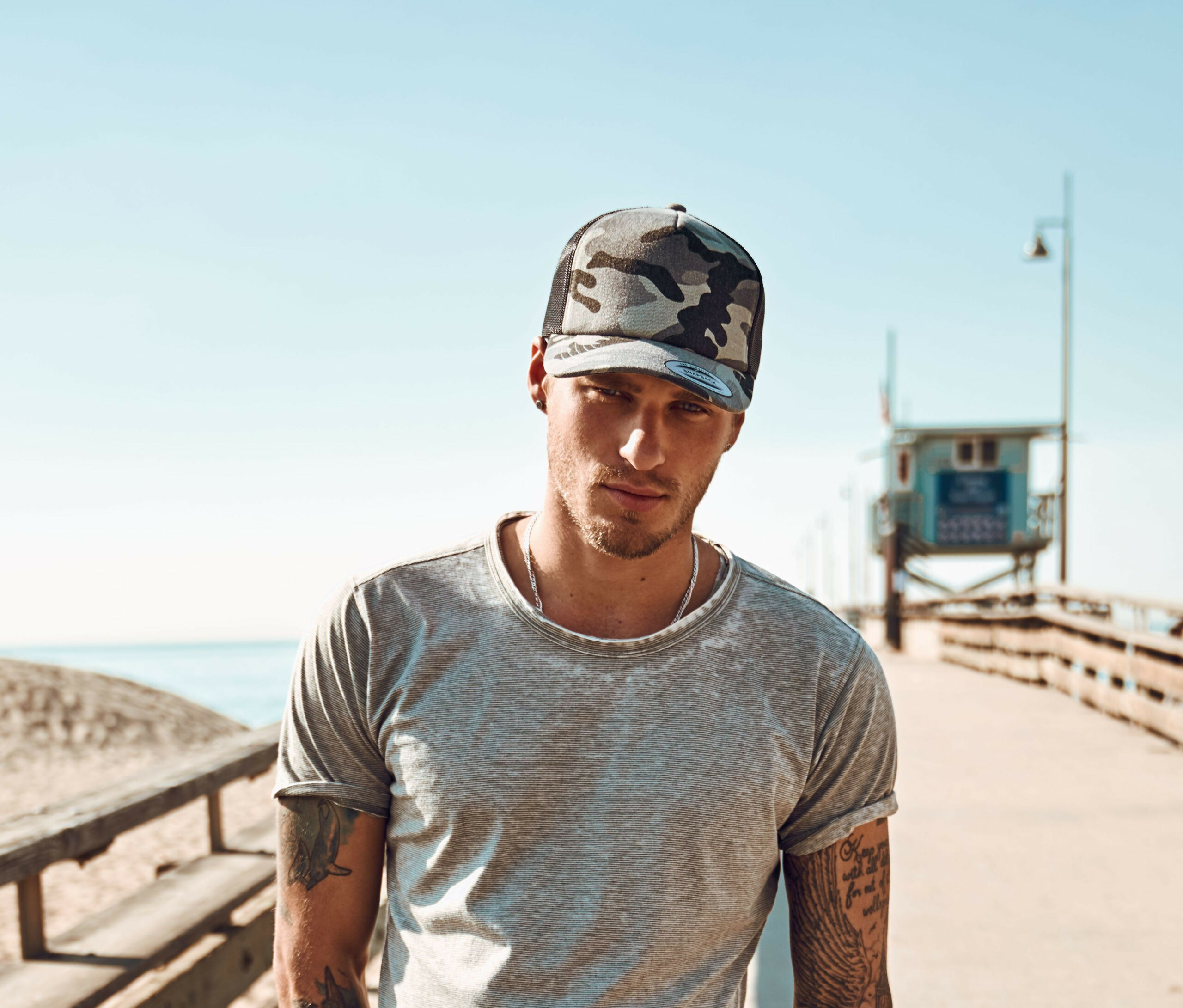 Casquette style trucker Flexfit Camo Cap Casquette style trucker Flexfit Camo Cap