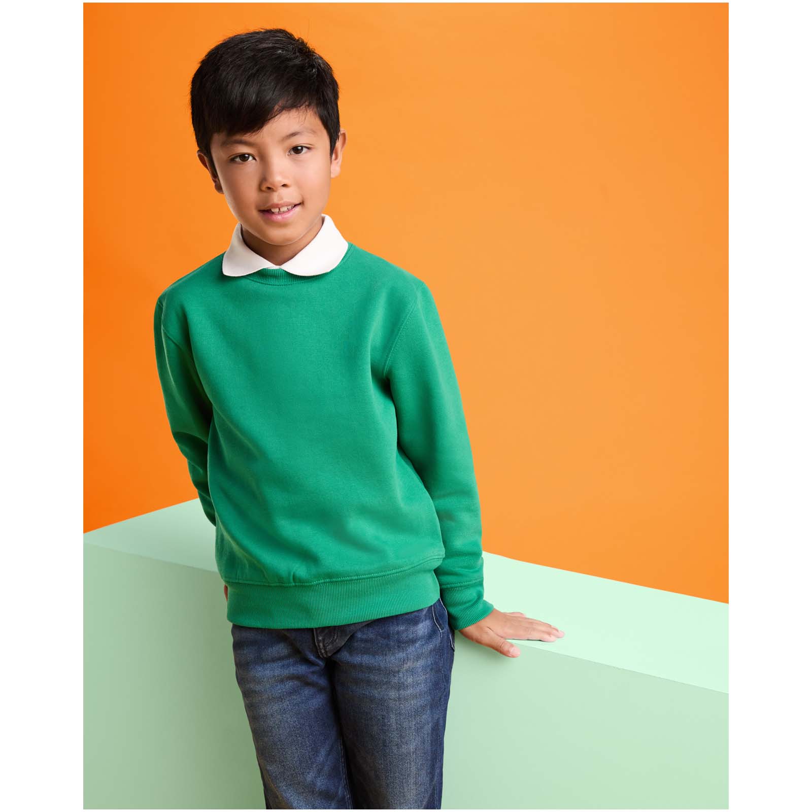 Pull à col ras-du-cou de 280 g/m² Clasica pour enfant Pull à col ras-du-cou de 280 g/m² Clasica pour enfant – vue 2