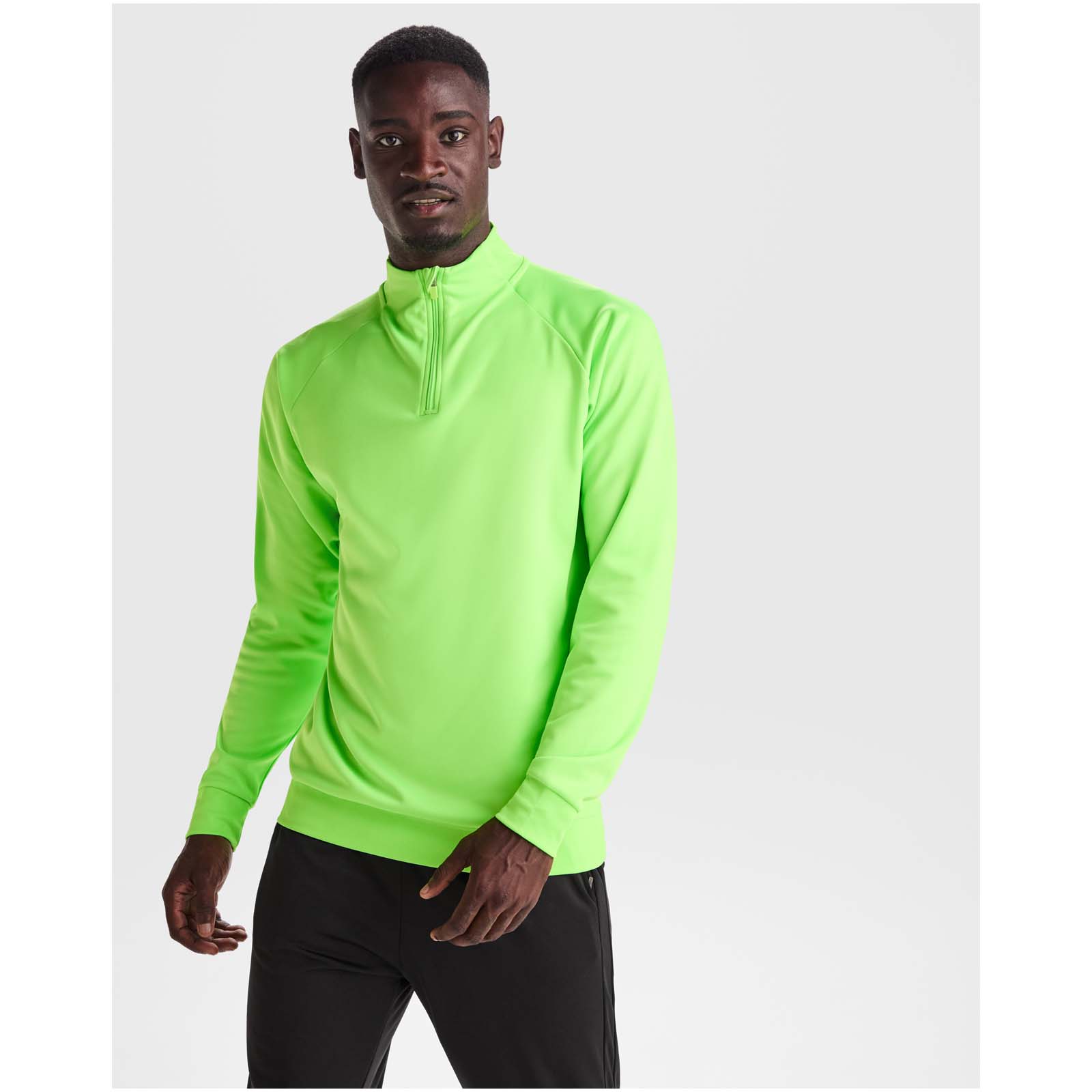 Sweatshirt de 200 g/m² Epiro à manches longues unisexe avec fermeture demi-zip Sweatshirt de 200 g/m² Epiro à manches longues unisexe avec fermeture demi-zip – vue 2